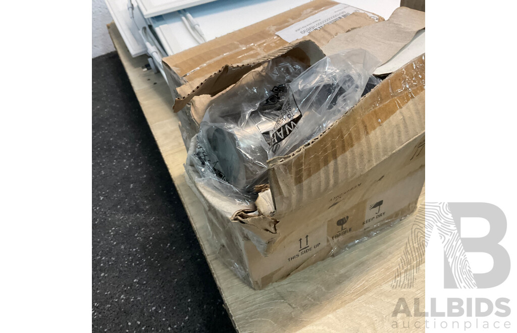 Assorted Light Fittings Includes LED Panels, Spot Lights, and Security Lights & More