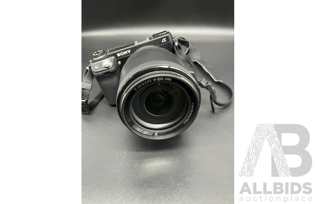 SONY NEX-6 Black Body 16.1MP Digital Camera with 18-200mm OSS, E 3.5-6.3 Lens (Black), Sony Stereo Microphone (ECM-XYST1M) with Accessories