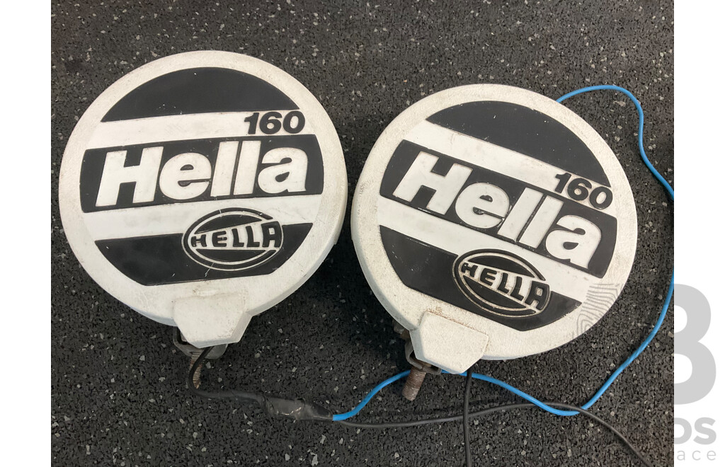 Assorted HELLA  Spot Light Lamps - Lot of 6