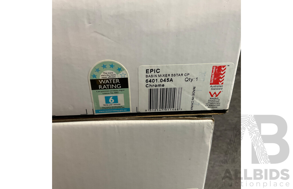 DORF Epic Basin Mixer - Chrome - Lot of 2 - ORP $798