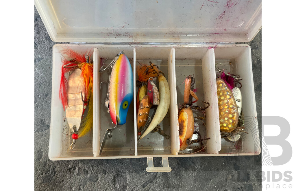 Large Lot of Mixed Fishing Gear - Crab Pot, Lures, Reels and More