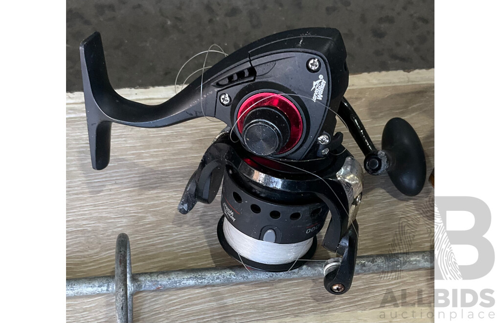 Large Lot of Mixed Fishing Gear - Crab Pot, Lures, Reels and More