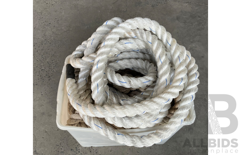 4cm Mooring Ropes - Lot of 2