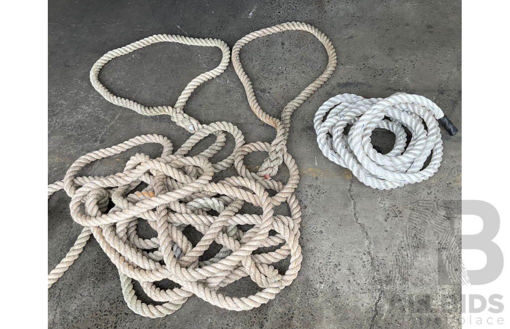 4cm Mooring Ropes - Lot of 2