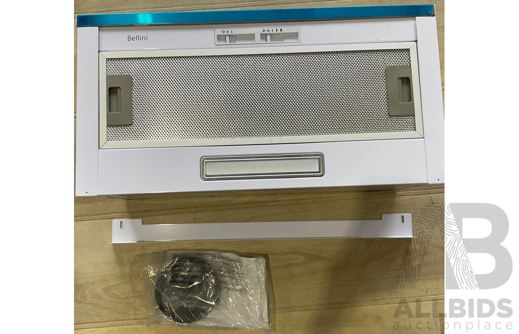 Bellini 60cm Recirculating Slide Out Rangehood BR603FRW2-F