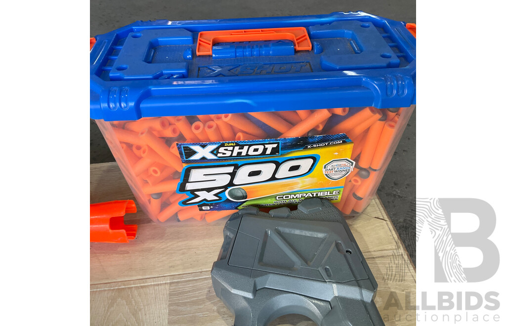 Assorted NERF Toy Guns & Accessories
