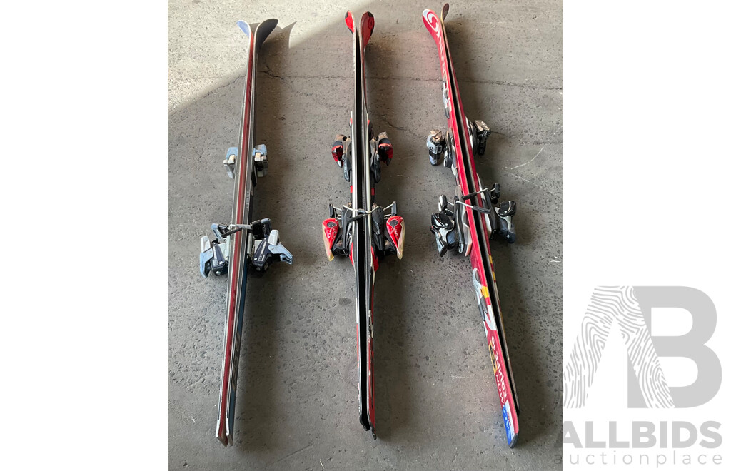 SALOMON Equipe 10 ,KASTLE FW1,Rossignol Zenith Z6 Oversize Ski Board and Salomon Ski Boots Size 26
