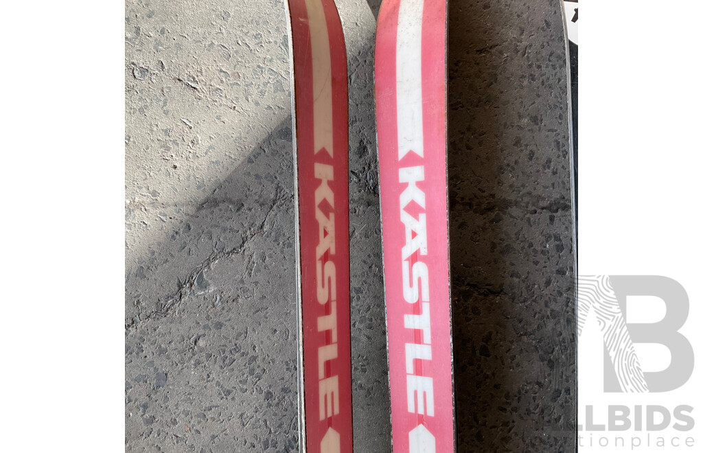 SALOMON Equipe 10 ,KASTLE FW1,Rossignol Zenith Z6 Oversize Ski Board and Salomon Ski Boots Size 26