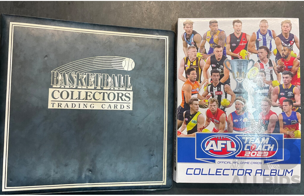 Collection of AFL Trading Cards & Basketball Trading Cards