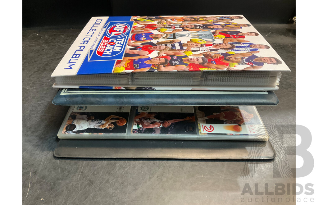 Collection of AFL Trading Cards & Basketball Trading Cards