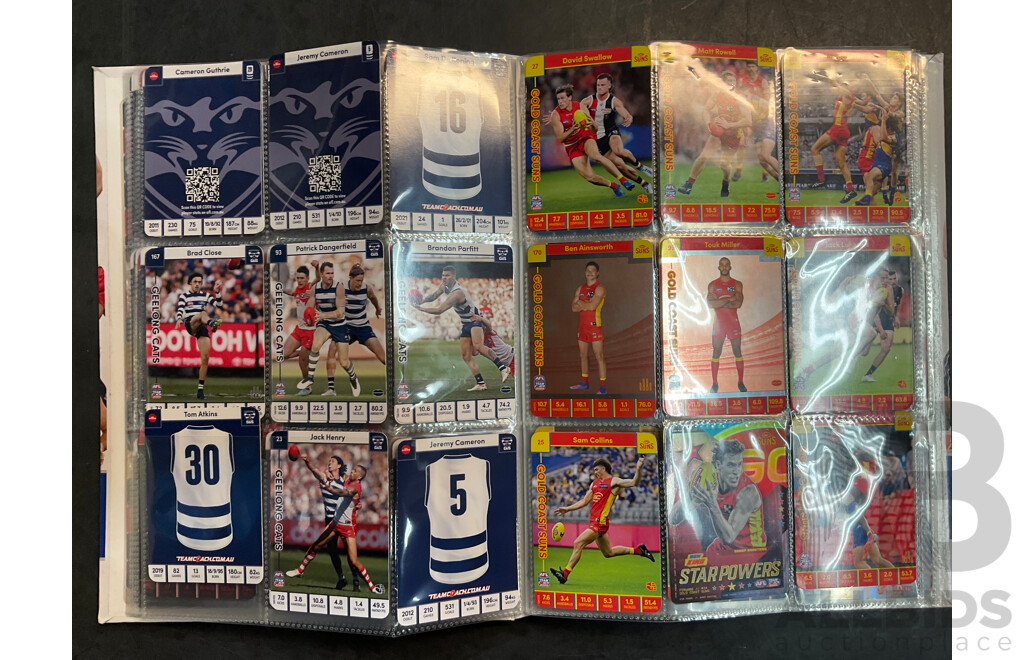 Collection of AFL Trading Cards & Basketball Trading Cards