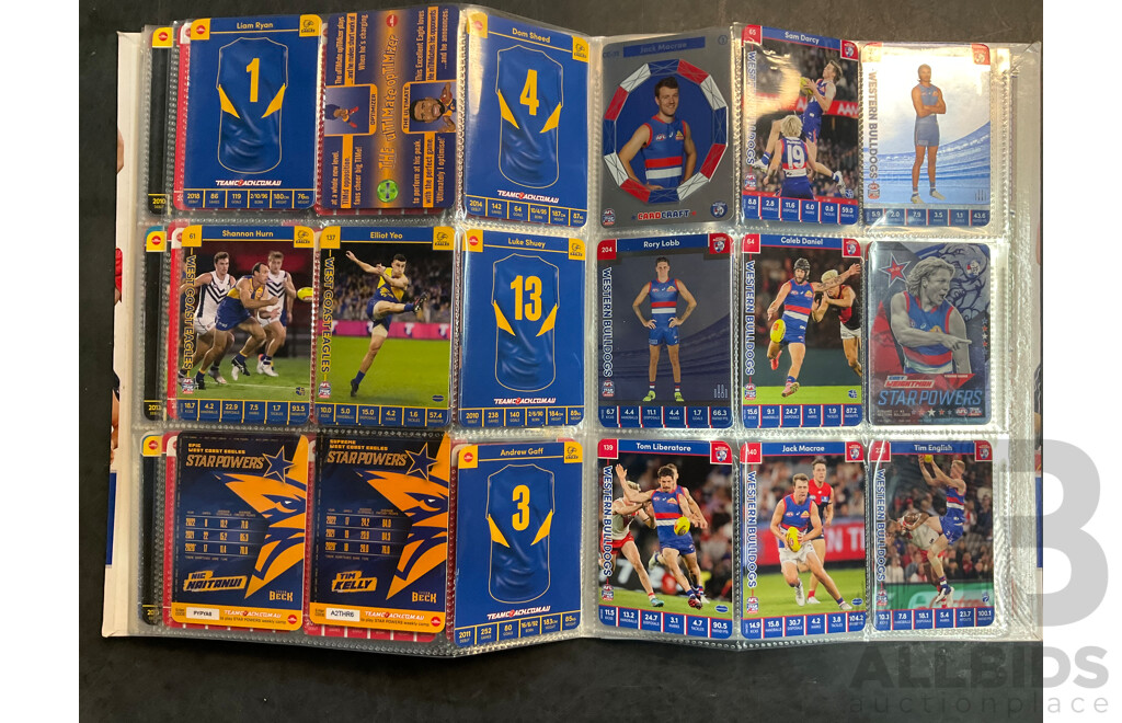 Collection of AFL Trading Cards & Basketball Trading Cards