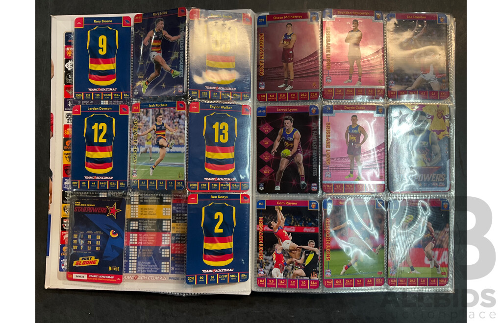 Collection of AFL Trading Cards & Basketball Trading Cards