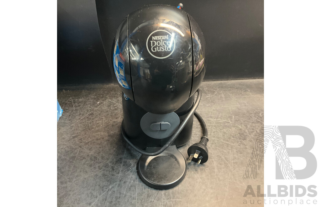 BREVILLE Juice Fountain & Sunbeam Frozen Dessert Maker & NESCAFE Dolce Gusto Coffee Machine - Lot of 3