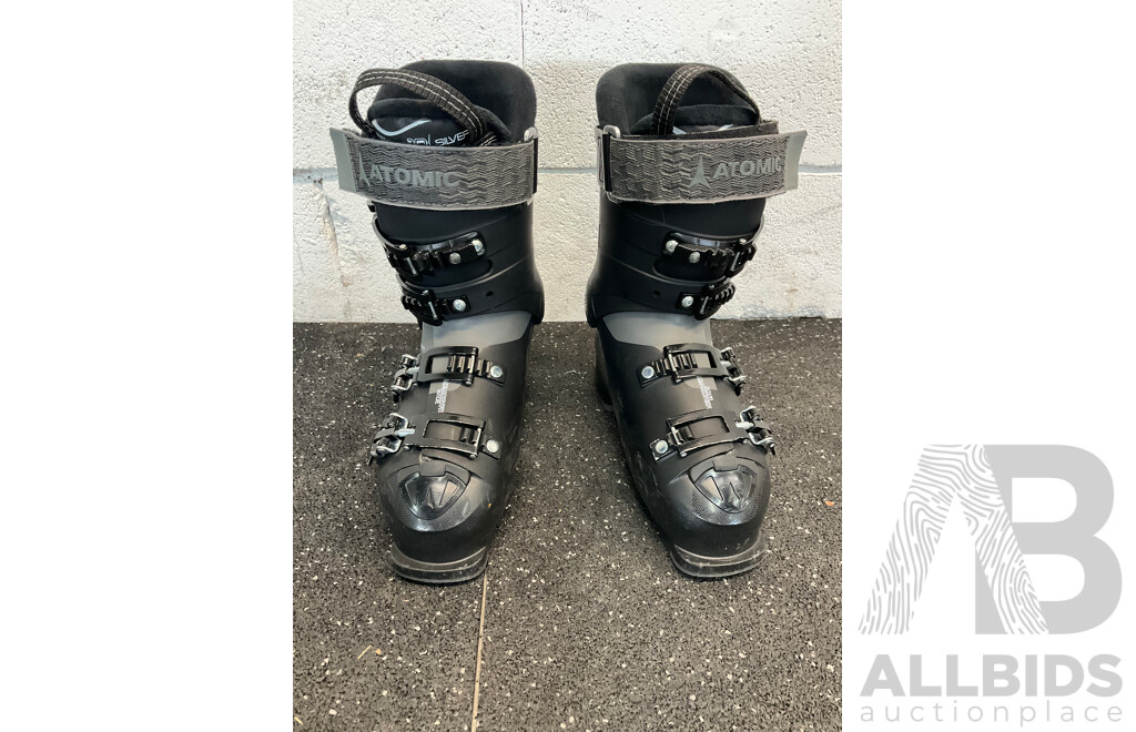 ATOMIC Ski Boots and Rossignol Girls Skis - Lot of 2