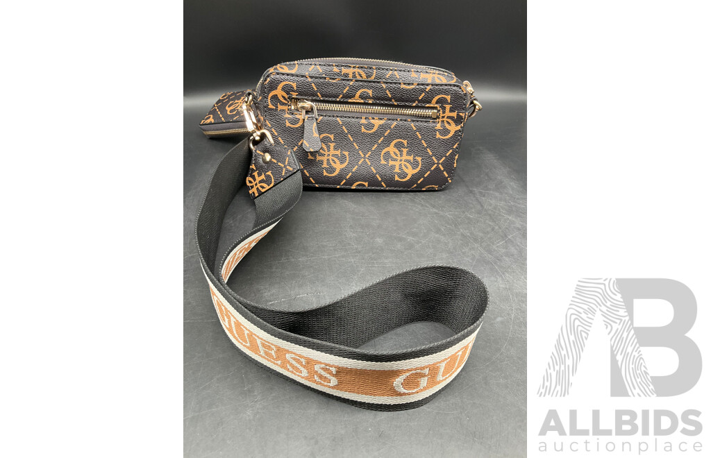 GUESS Brown Logo Rea Mini Crossbody Bag - ORP $159