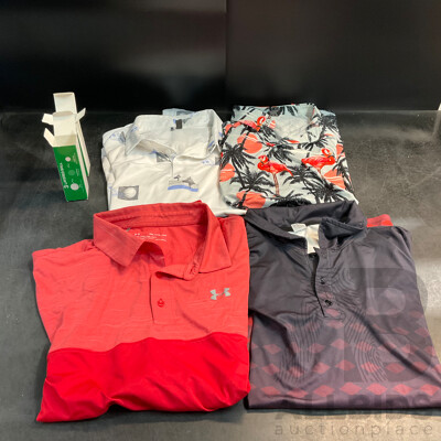 Assorted of Golf Shirt and Golf Balls