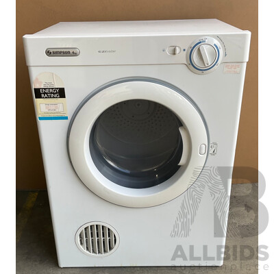 SIMPSON 4KG 39P400M-V1 Vented Dryer