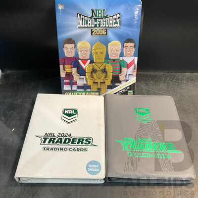 Collection of NRL Trading Cards & Micro Figures