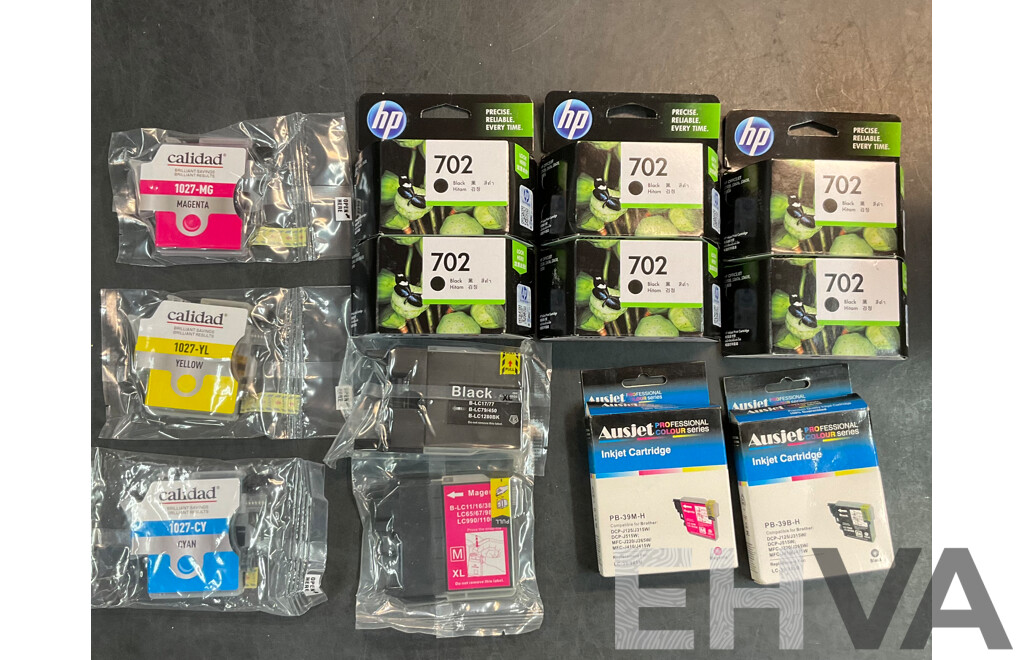 HP, AUSJET, CALIDAD Assorted Ink Cartridge - Lot of 13
