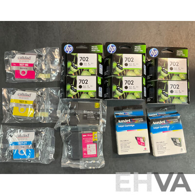 HP, AUSJET, CALIDAD Assorted Ink Cartridge - Lot of 13