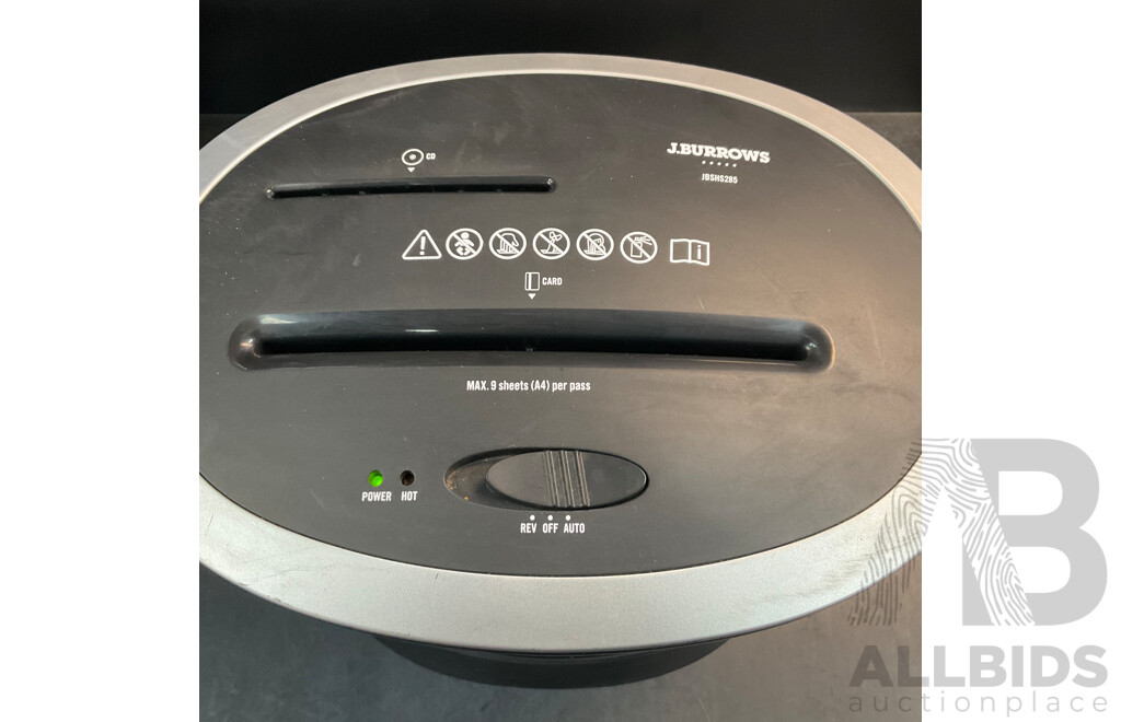 J.BURROWS JBSHS285 Paper Shredder