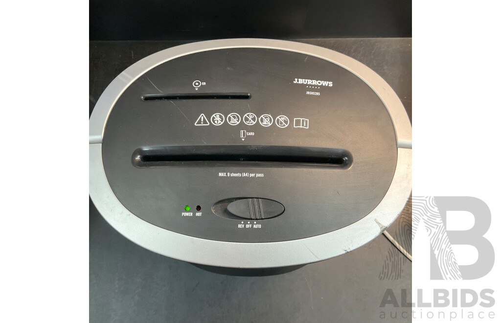 J.BURROWS JBSHS285 Paper Shredder