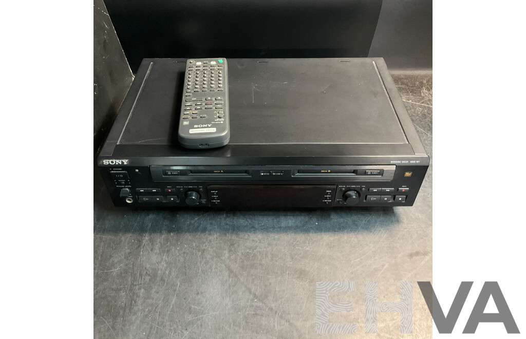 SONY MDS-W1 Minidisc Deck