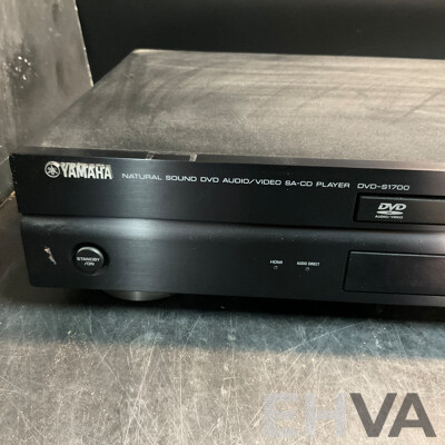 YAMAHA DVD-S1700 DVD Player & SAMSUNG DVD Recorder & VCR (DVD-VR355) - Lot of 2