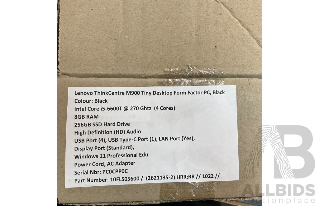 LENOVO ThinkCentre M900/M93P Tiny Desktop & Zotac Mini PC - Lot of 4