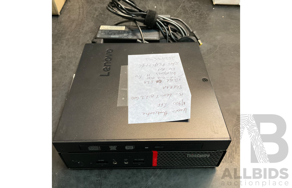 LENOVO ThinkCentre M900/M93P Tiny Desktop & Zotac Mini PC - Lot of 4