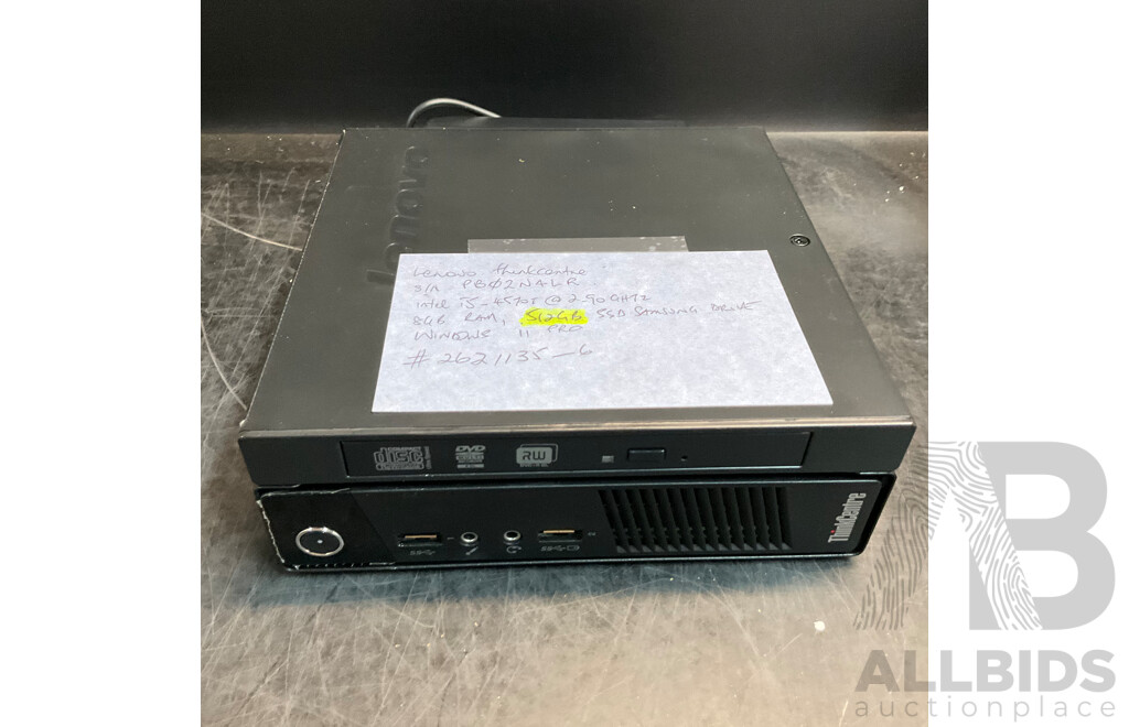 LENOVO ThinkCentre M900/M93P Tiny Desktop & Zotac Mini PC - Lot of 4