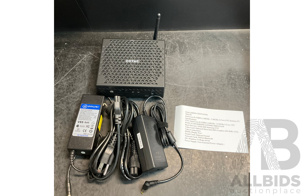 LENOVO ThinkCentre M900/M93P Tiny Desktop & Zotac Mini PC - Lot of 4
