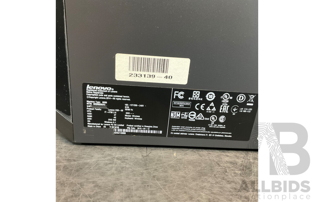 LENOVO H50-5 I3 Tower Desktop Computer(come with Mouse & Keyboard)  & LENOVO ThinkCentre M83 Desktop - Lot of 2