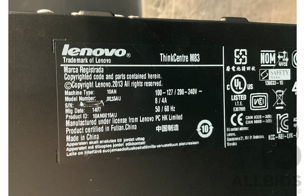 LENOVO H50-5 I3 Tower Desktop Computer(come with Mouse & Keyboard)  & LENOVO ThinkCentre M83 Desktop - Lot of 2