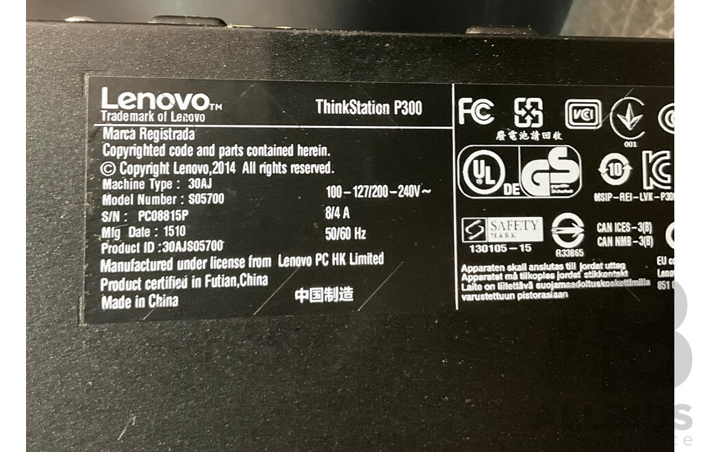 LENOVO ThinkStation P300 WorkStation Xeon E3-1246v3 16GB RAM  2TB HDD