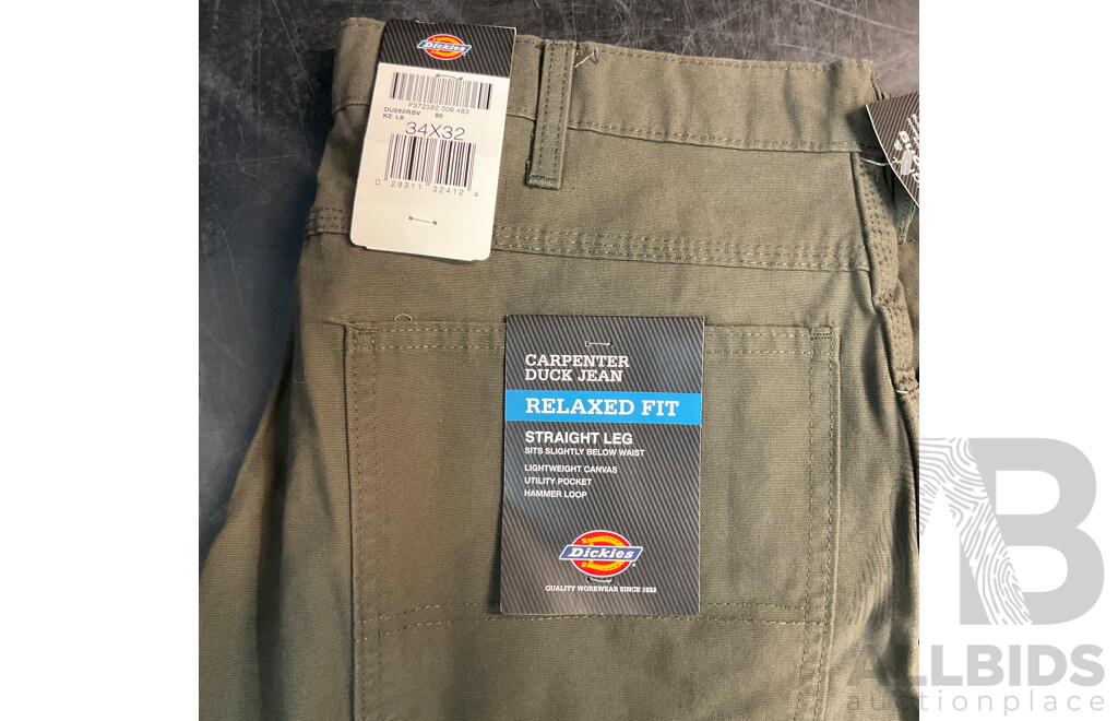 DICKIES,WRANGLER,NAUTICA & Assorted Mens Pants/Jeans/Jacket and More - Lot of 12