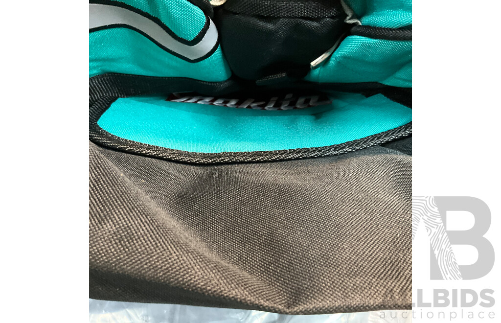 MAKITA DUB135 18V Blower & WR100DZ Cordless Ratchet Wrench & Tools Carry Bag & LUCK Tool Box - Lot of 4