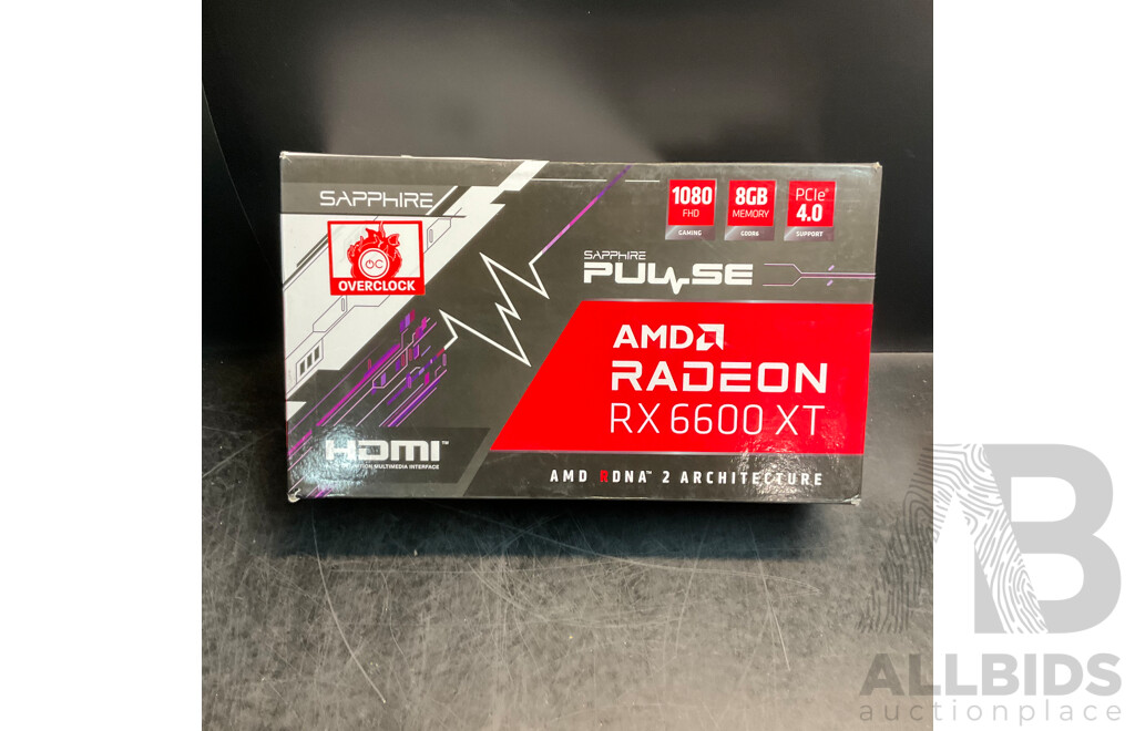 SAPPHIRE Pulse AMD Radeon RX 6600 XT 8GB Graphics Card - ORP $299.00