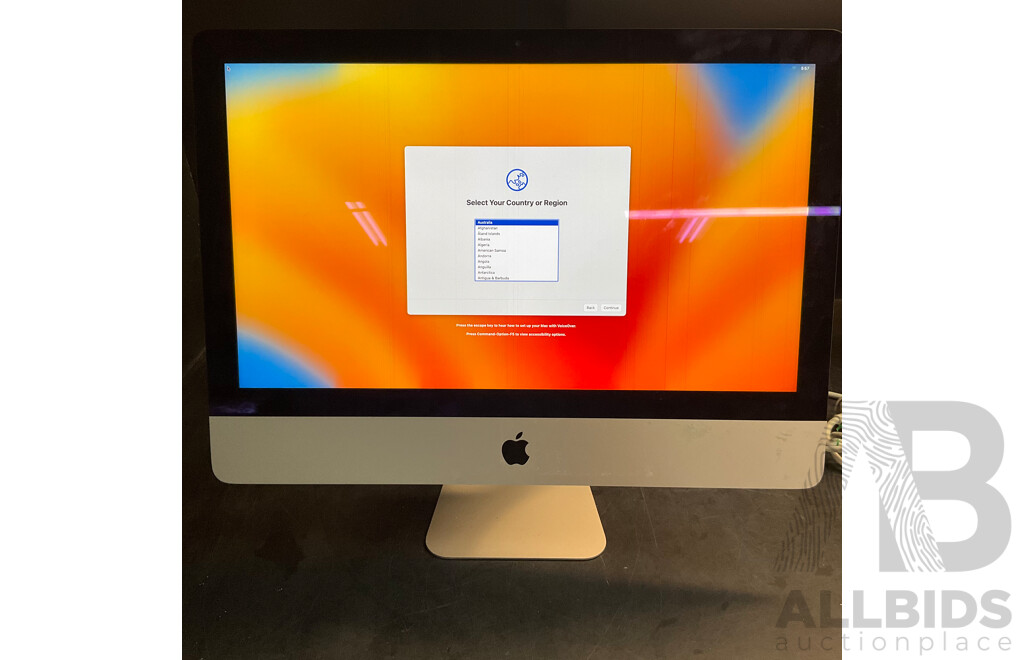 2017 APPLE IMAC I5  21.5''