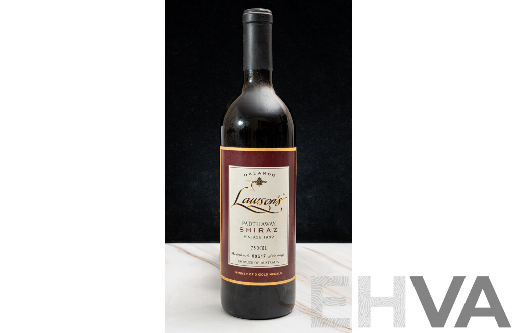 Orlando Lawson's Padthaway Shiraz Vintage 1989