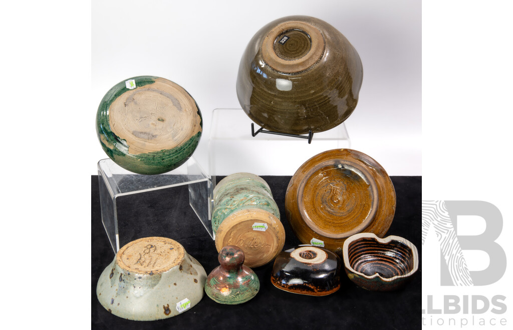 Collection Six Australian Pottery Items