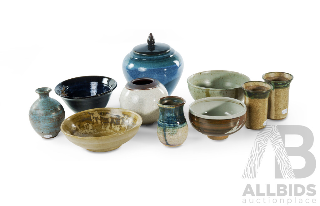 Collection of Ten Australian Pottery Pieces