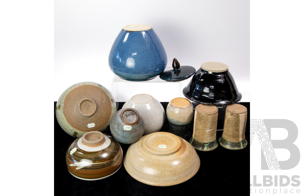 Collection of Ten Australian Pottery Pieces