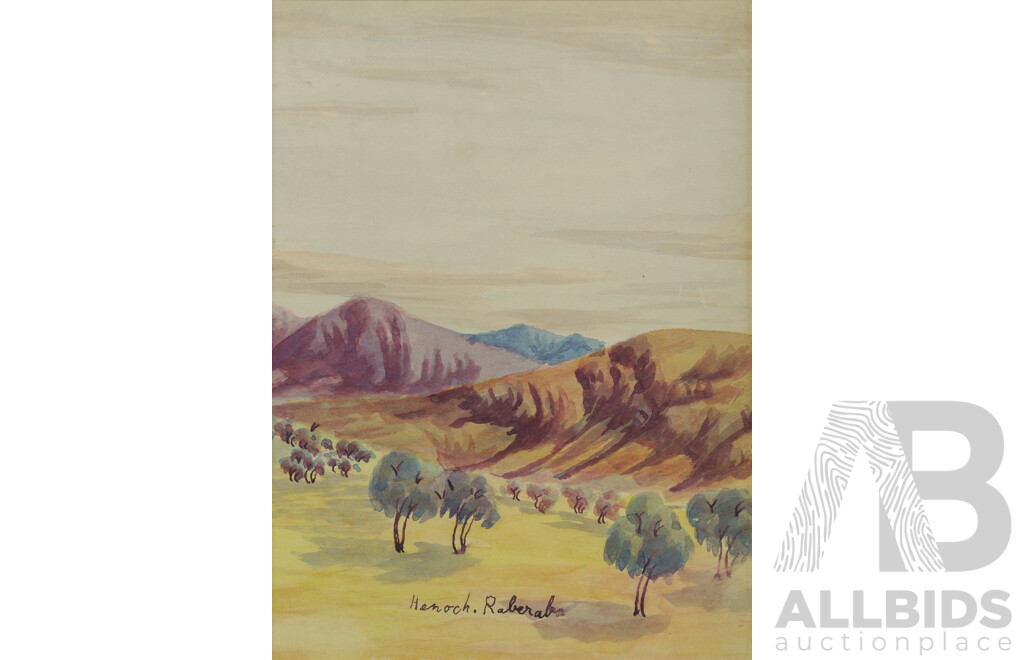 Raberaba, Henoch (1914-1975) View To Mountain Ranges, Central Australia