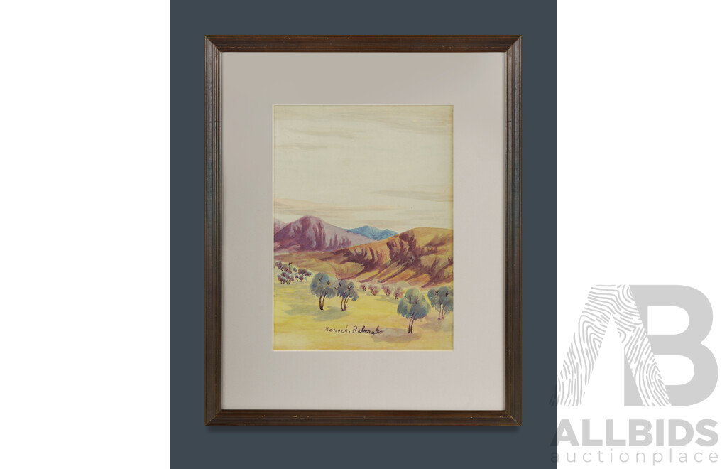 Raberaba, Henoch (1914-1975) View To Mountain Ranges, Central Australia