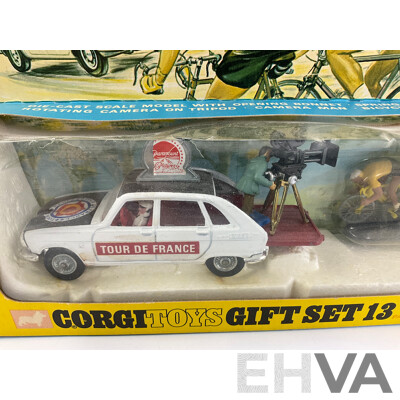 Vintage Boxed Corgi Toys Gift Set 13, Renault R16 Tour De France Paramount Film Unit
