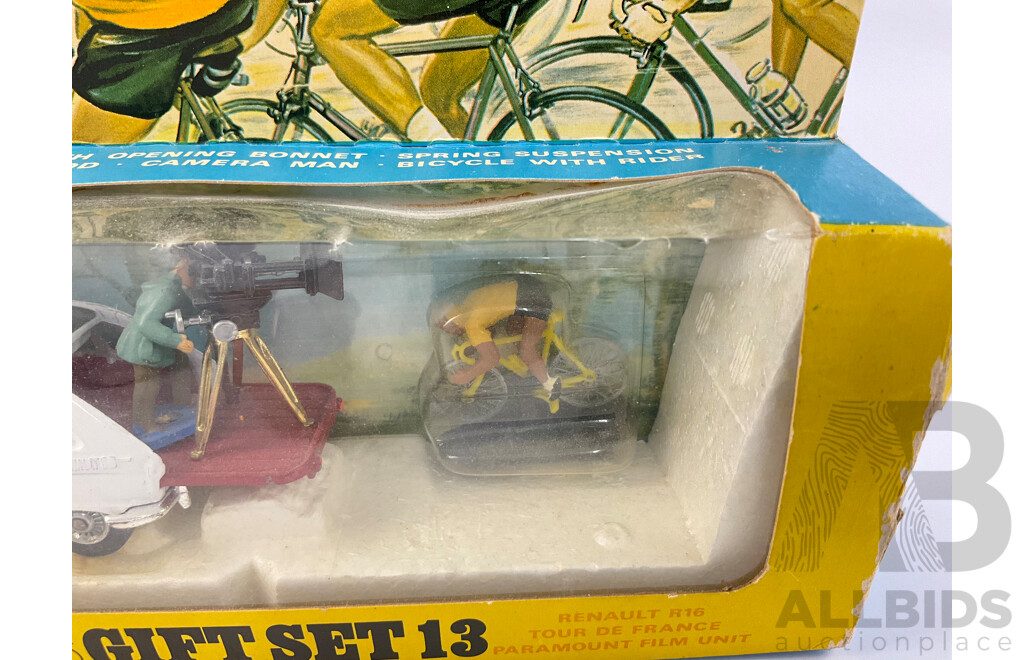 Vintage Boxed Corgi Toys Gift Set 13, Renault R16 Tour De France Paramount Film Unit