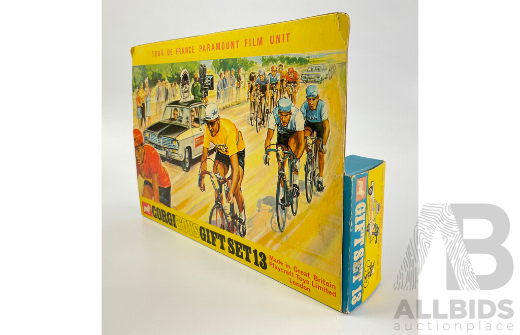 Vintage Boxed Corgi Toys Gift Set 13, Renault R16 Tour De France Paramount Film Unit