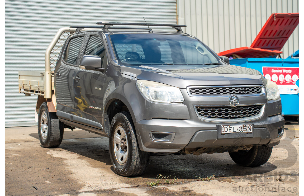 8/2013 Holden Colorado LX (4x4) RG Crew C/Chas Royal Grey Metallic Turbo Diesel 2.8L